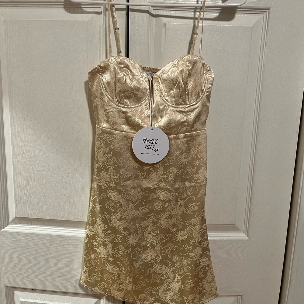 Princess Polly Champagne Pop Mini Dress